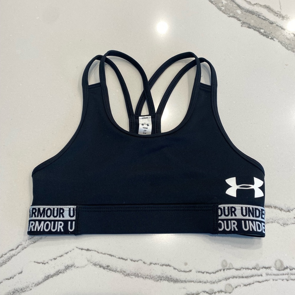 Under Armour Girls HeatGear Fitted Sports Bra Size Youth Small
